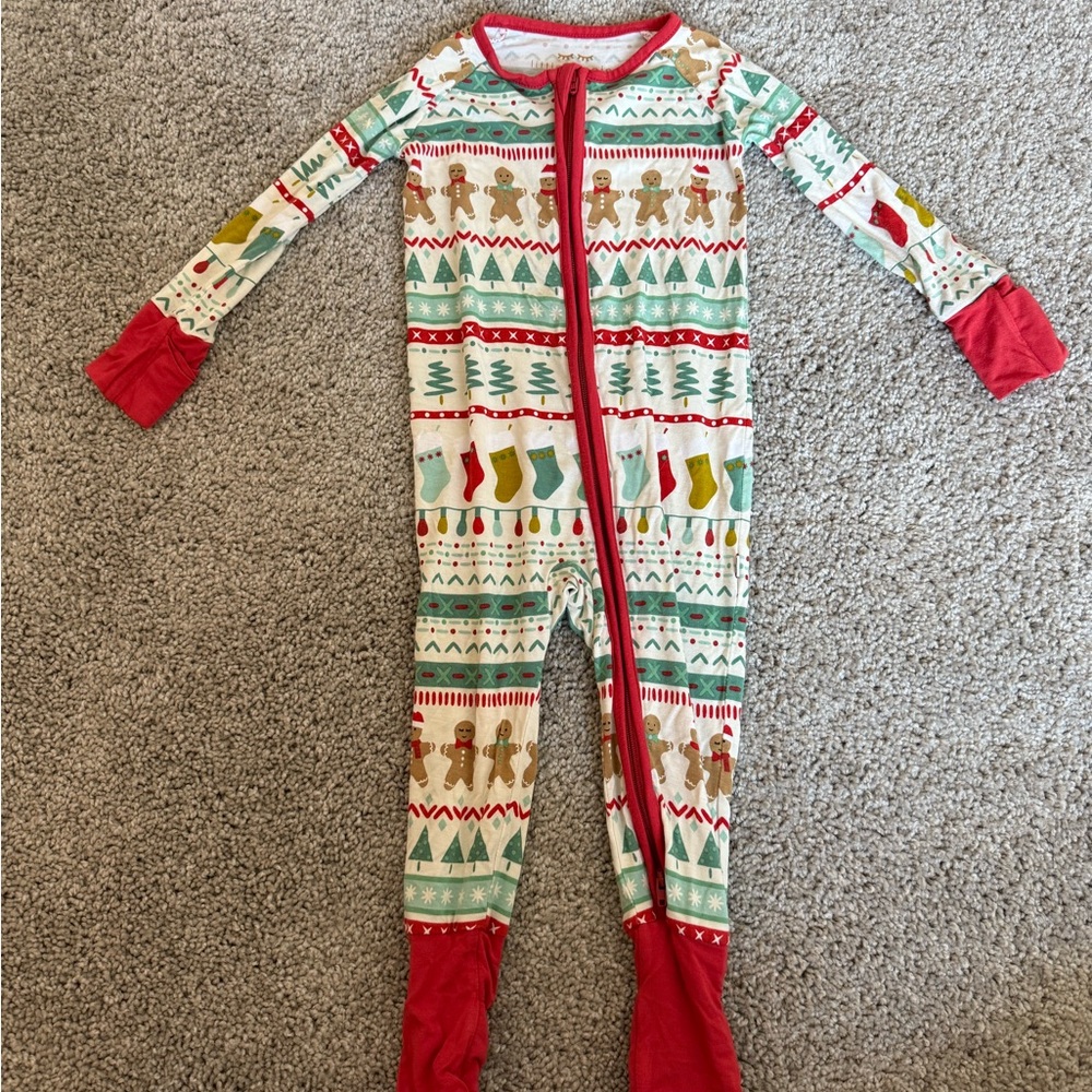 Little Sleepies Christmas Fair Isle Zippy 6-12 Months